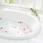 цветочная ванна-розовая
