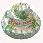 новогодний оригинальный торт